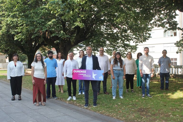 BNG de Ourense presenta a los 14 primeros integrantes de su candidatura al Ayuntamiento, con Luís Seara a la cabeza