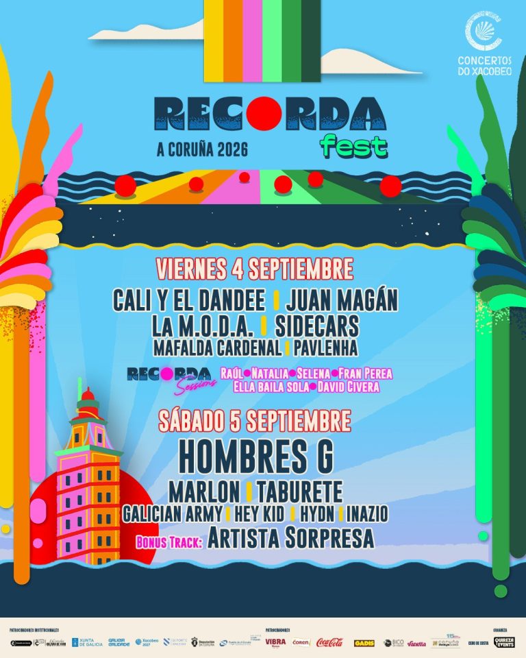 Agotado el tercer tramo de abonos del festival Recorda Fest, que tendrá lugar el 4 y 5 de septiembre en A Coruña