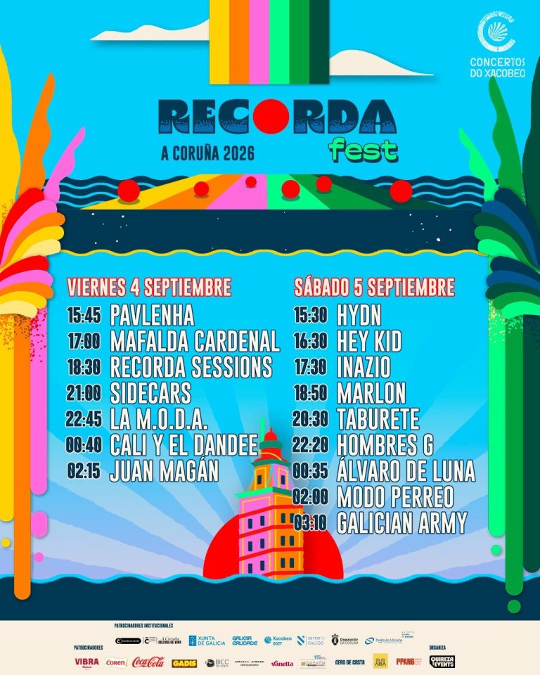 A Coruña acoge los días 4 y 5 de septiembre una nueva edición del festival Recorda Fest