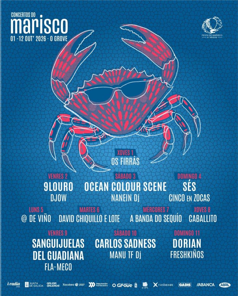 Ocean Colour Scene, Dorian, Sés, Carlos Sadness y Sanguijelas del Guadiana, cabezas de cartel del Marisco 2026
