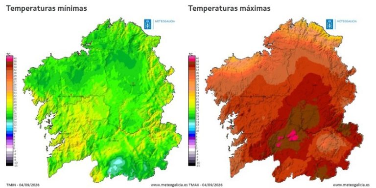 La Xunta activa este viernes la alerta roja por calor en el interior de la provincia de Pontevedra