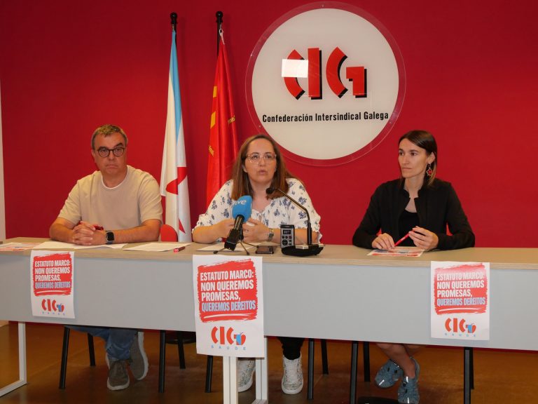 CIG Saúde vuelve a pedir que el Estatuto Marco garantice jubilación anticipada, reclasificación retributiva y 35 horas
